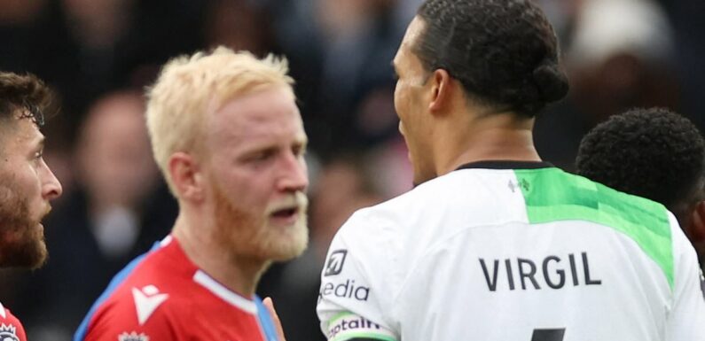 Crystal Palace are denied a penalty against Liverpool after VAR check