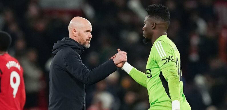 Erik ten Hag insists Andre Onana deserves to stay as Man United's No 1