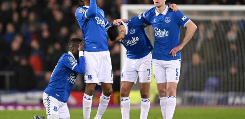 Everton’s nightmare Carabao Cup exit is the latest cruel joke in their trophy drought