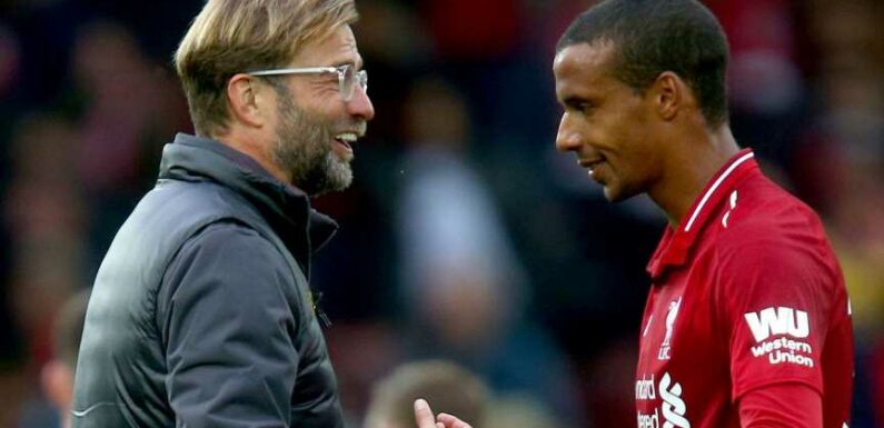 Jurgen Klopp says Liverpool unlikely to buy centre-back to cover for Joel Matip