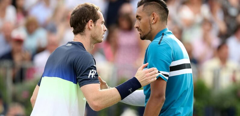 Kyrgios thanks Murray for 'spotting signs of self harm' in dark times