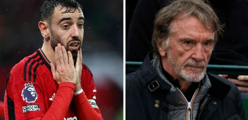 Man Utd captain Bruno Fernandes may be toast after proving Jim Ratcliffe right