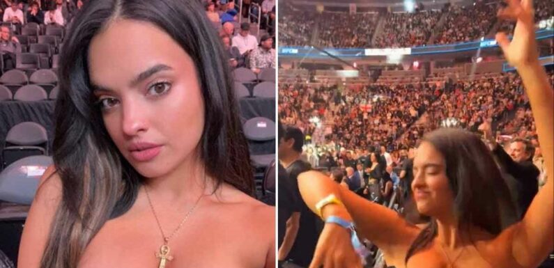 Nina-Marie Daniele ‘suffers UFC wardrobe malfunction’ – but all not as it seems