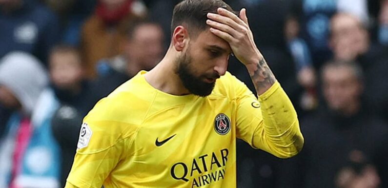 PSG's Donnarumma SENT OFF after nine minutes for ridiculous challenge