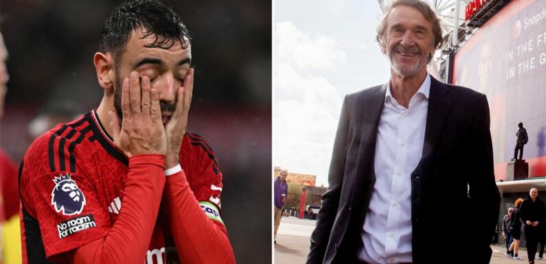 Sir Jim mocks Bruno Fernandes for Liverpool ‘debacle’ in Man Utd investor’s book