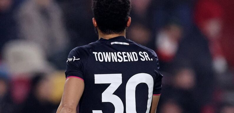 The reason why Andros Townsend has changed the name on his shirt