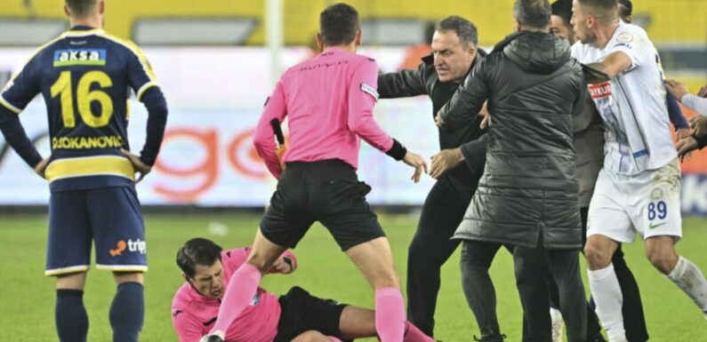 Turkish football chief that punched ref and sent official to hospital resigns