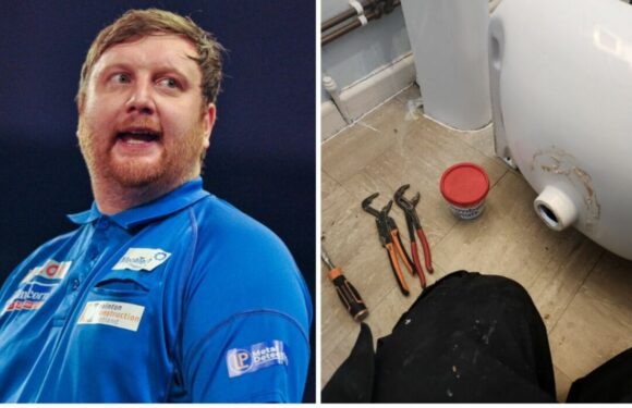 World Darts Championship star Menzies rushes to Ally Pally after plumbing job