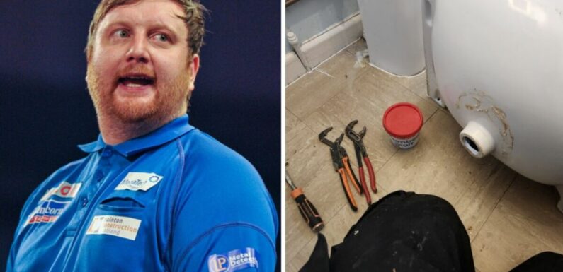 World Darts Championship star Menzies rushes to Ally Pally after plumbing job